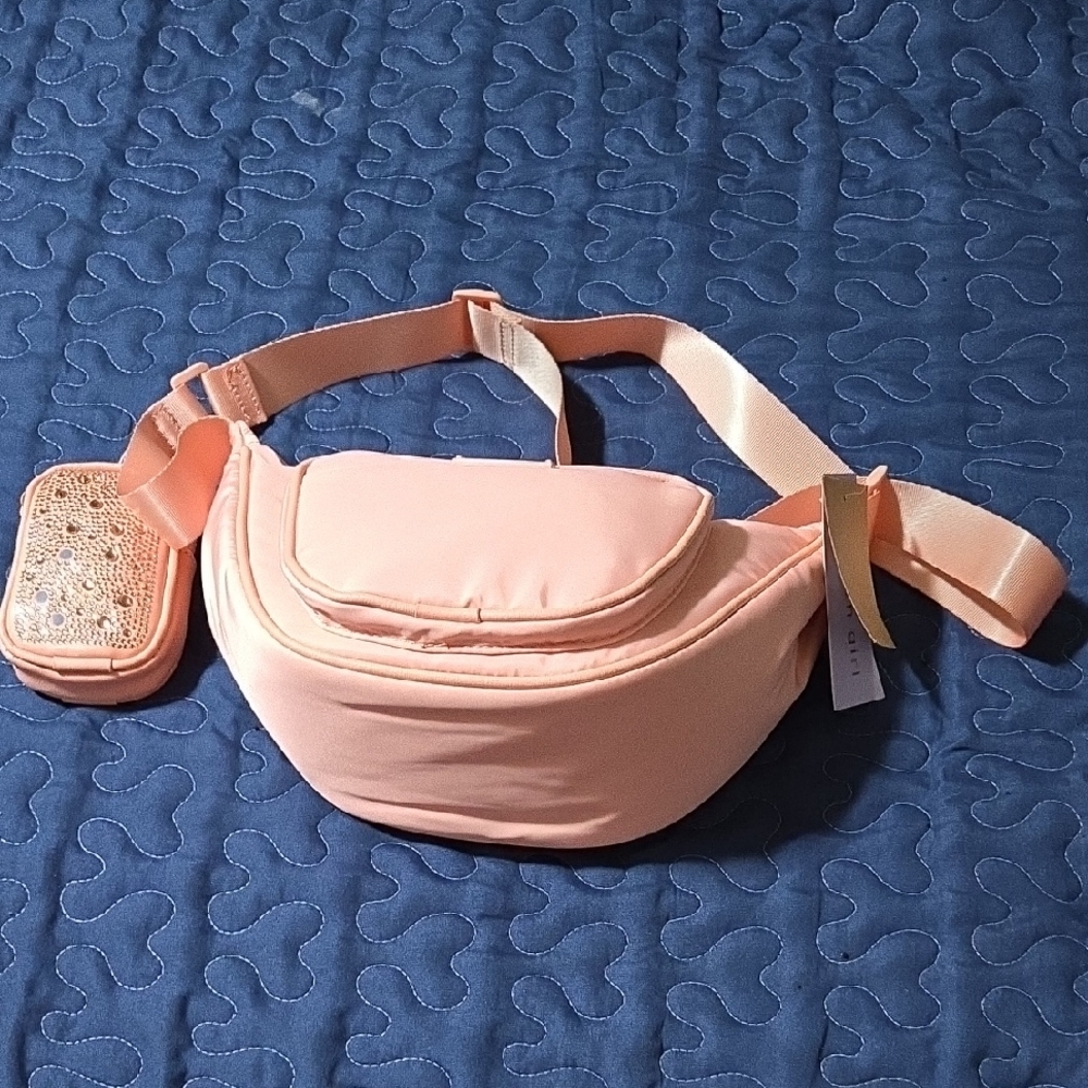 Madden Girl Orange and Cream Crossbody Bag with Chic Design